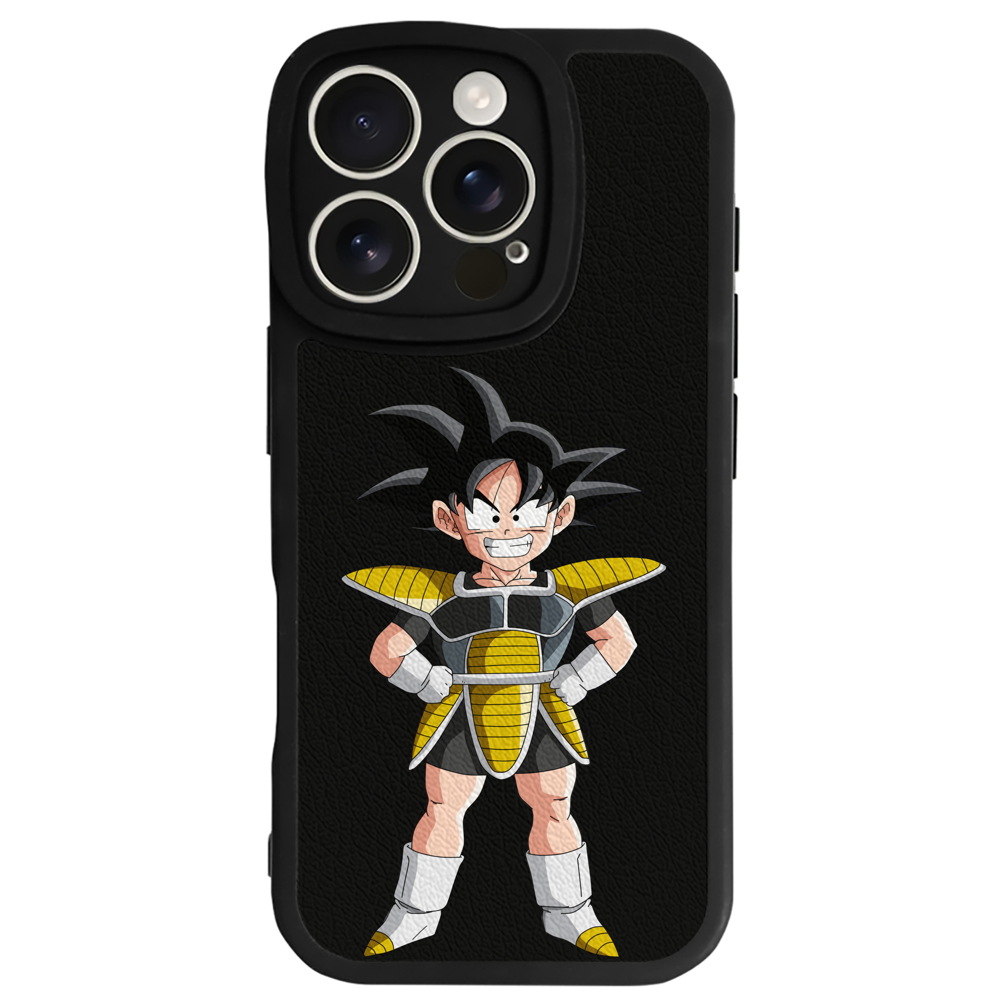 （画像用） ドラゴンボール 孫悟空（そん ごくう）Son Goku カカロット DRAGON BALL Kakarotto 【iPhone 16シリーズ対応】シリコンスマホケース（レザー調） 材質：シリコン
